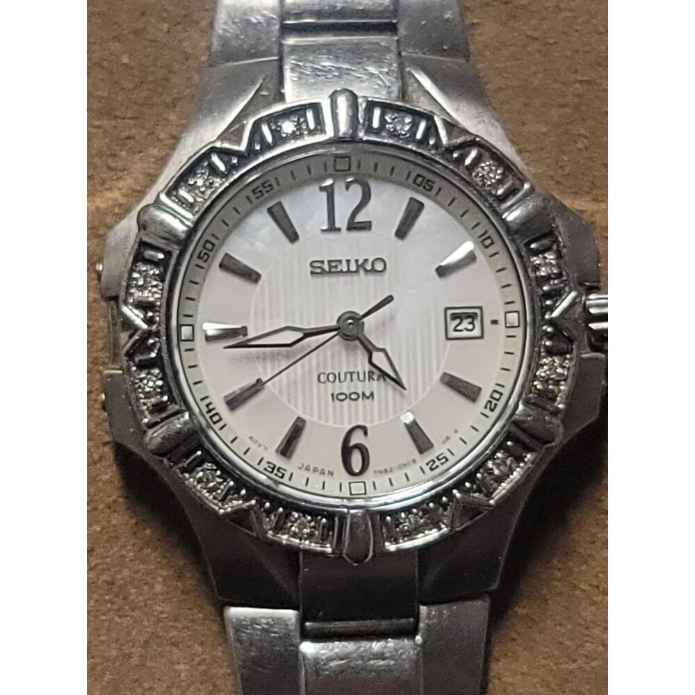 Seiko Womens Coutura Stainless Steel Watch, Sapphire Crystal, 7N82-0GD0 [R2]